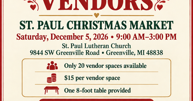 Call for Venders for St. Paul Christmas Market