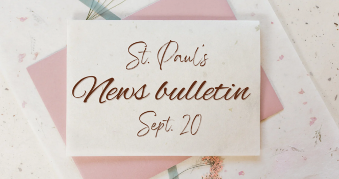 September 20 News Bulletin