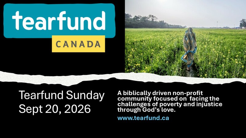 September 20 - Tearfund Sunday