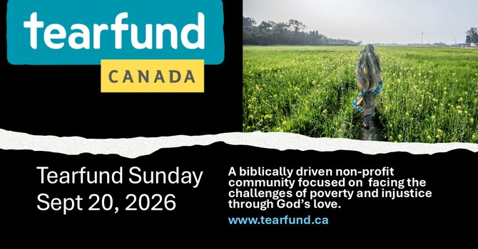 September 20 - Tearfund Sunday