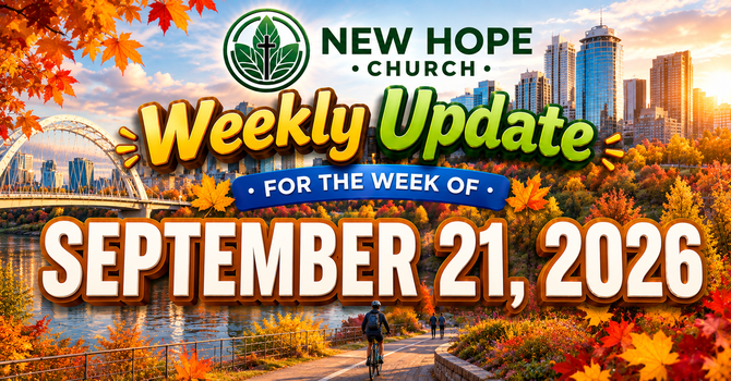 Weekly Update, September 21st, 2026