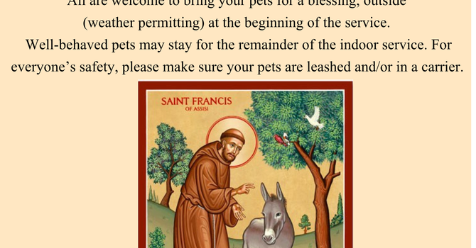Blessing of the Animals