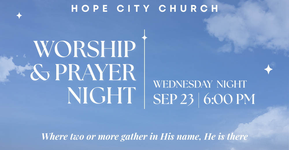 Prayer and worship night 
