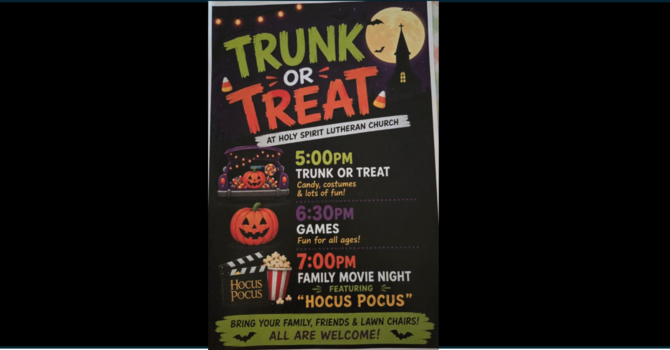 Trunk or Treat and Movie Night
