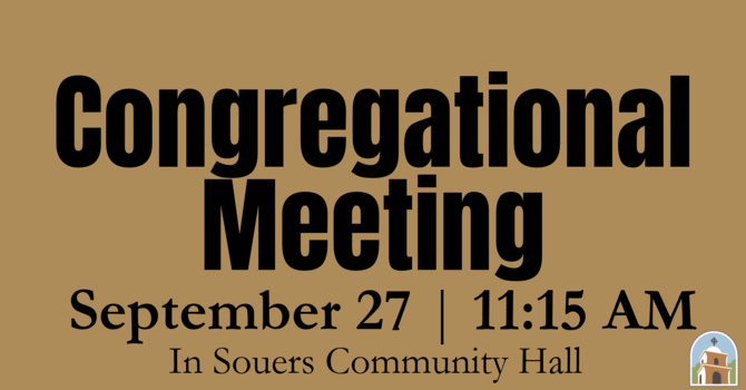 Congregational Meeting and Special Meeting image