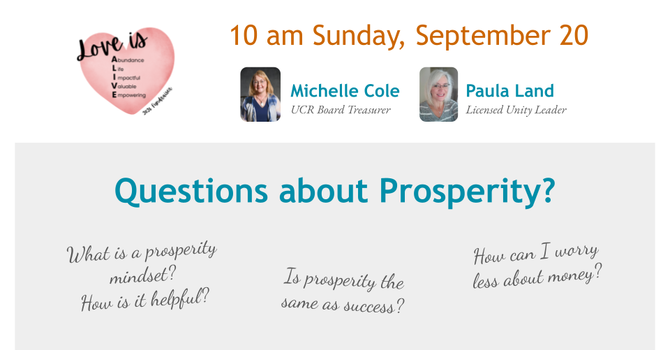 Questions About Prosperity