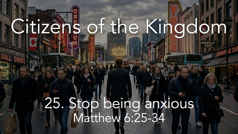 25. Stop being anxious