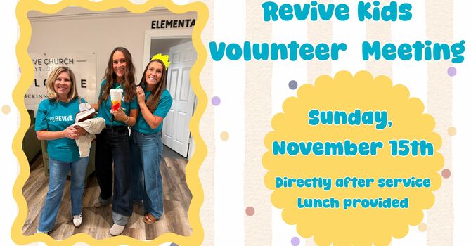 Revive Kids Volunteer Meeting 