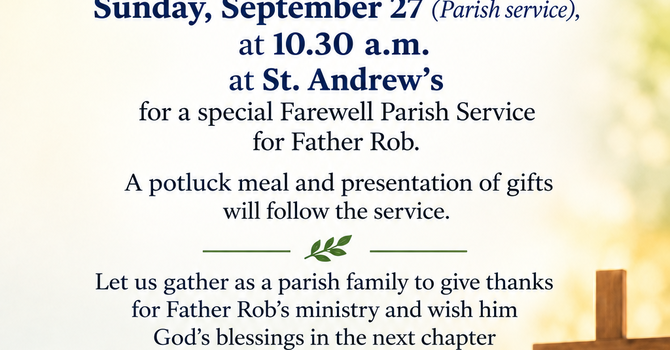 Father Rob Farewell