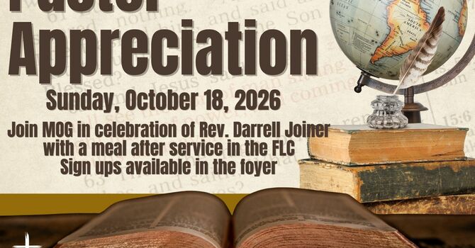 Pastor Appreciation Sunday and Luncheon