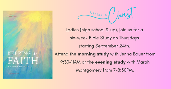 Sisters in Christ Bible Study