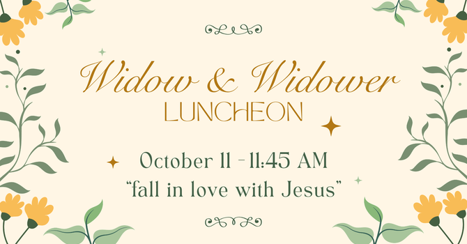Widow and Widower Lunch