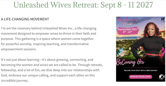 Unleashed Wives Retreat 2027