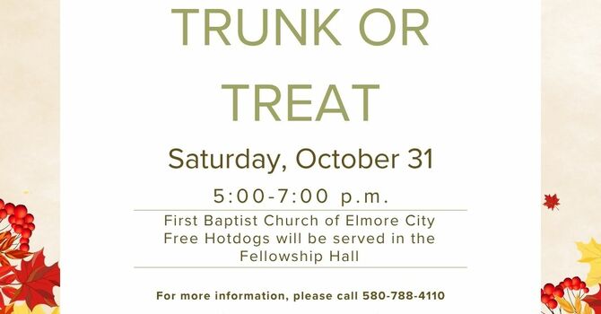 Trunk or Treat