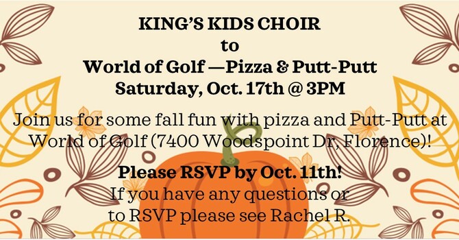 King's Kids Choir Outing