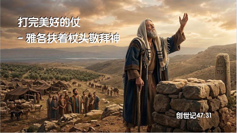 打完美好的仗 – 雅各在床头上敬拜神
