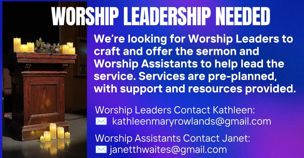 Worship Leaders Needed!