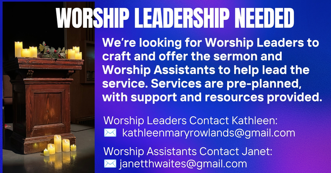 Worship Leaders Needed!