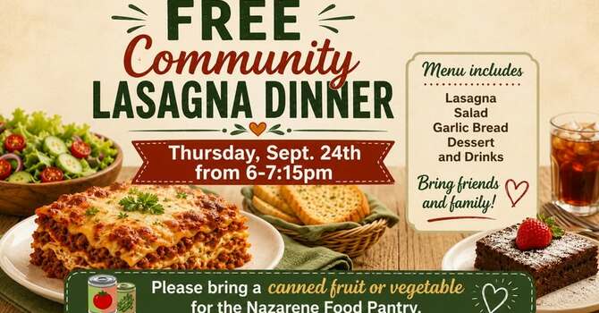 Free Lasagna Dinner