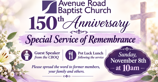 Anniversary Sunday 