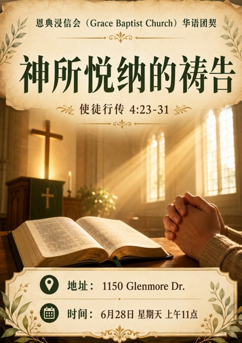 神所悦纳的祷告 The prayers that pleases God
