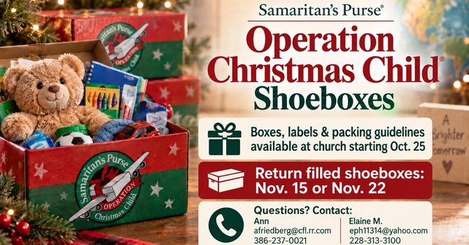Samaritans Purse Christmas Child Shoeboxes