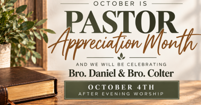 Pastor Appreciation Sunday