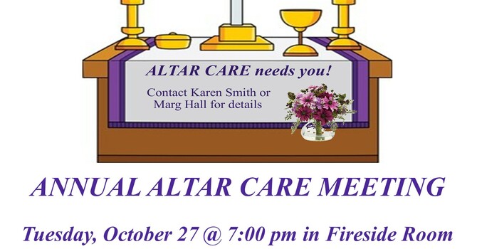 Annual Altar Care Meeting