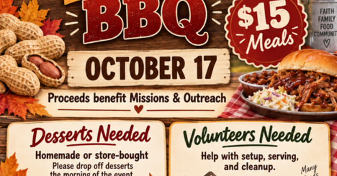 Peanut Festival - BBQ Fundraiser Volunteers Needed