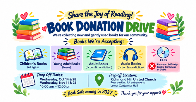 Share the Joy of Reading – Book Donation Drive