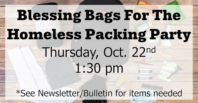 Packing Party for Bags For the Homeless