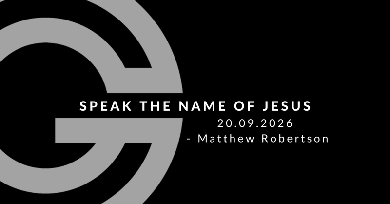 Speak The Name of Jesus