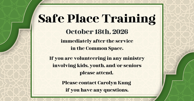Safe Place Meeting