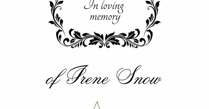 Memorial for Irene Snow image