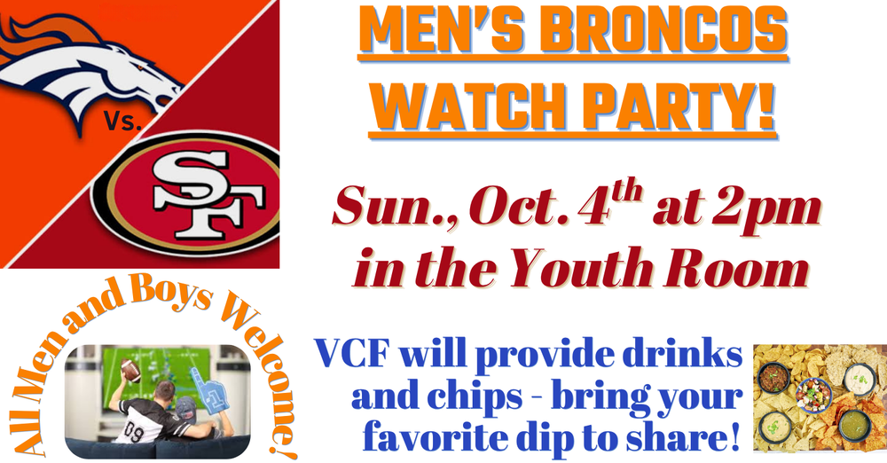 Men's Broncos Watch Party