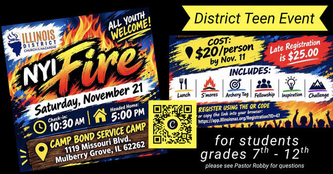 District Teen Event - N.Y.I. Fire