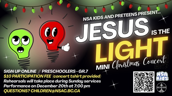 Jesus is the Light Christmas Concert