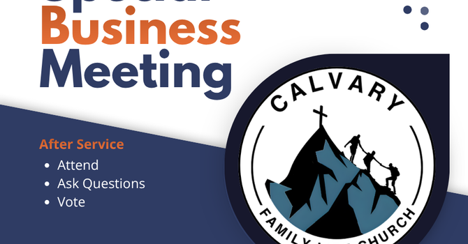 Special Business Meeting