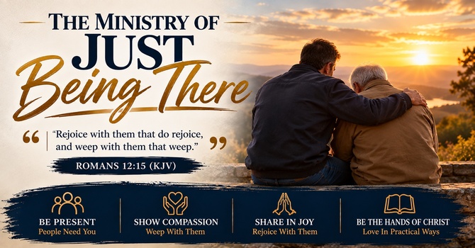 THE MINISTRY OF JUST BEING THERE