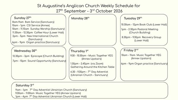 Church Calendar