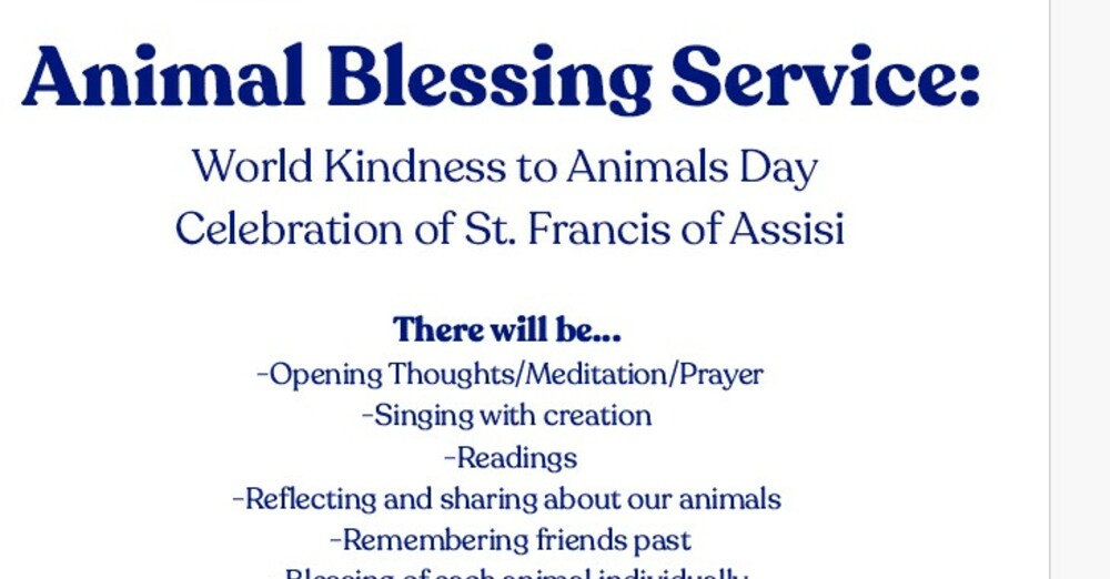Animal Blessing Service