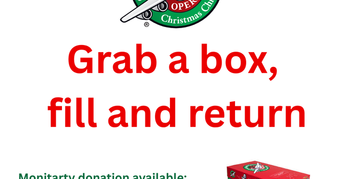 Operation Christmas Child Boxes