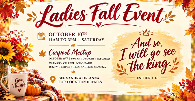 Ladies Fall Event