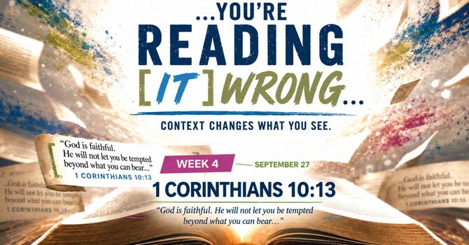 YOU'RE READING IT WRONG - 1 Corinthians 10:13