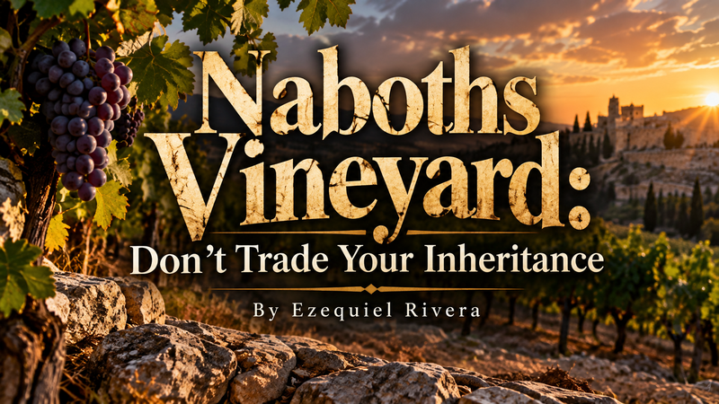 Naboths Vineyard Don’t Trade Your Inheritance