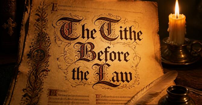 The Tithe Before the Law