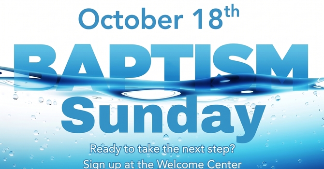 Baptism Sunday
