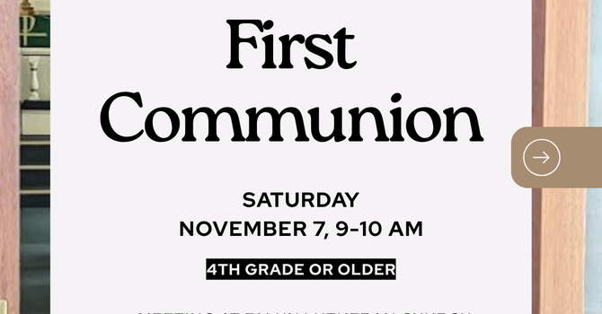 First Communion at Falun Church 