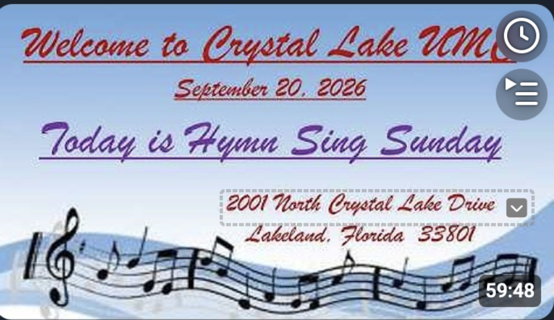 Hymn Sing Sunday