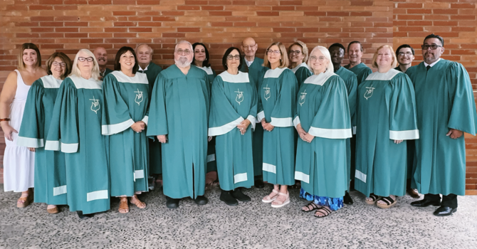 Senior Worship Choir Sings in Church